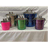 Stainless Steel Flat Side Bucket 3lt - Paws
