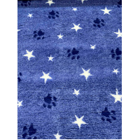 Vet/Dry Bed *Greenback* Blue Paws and Stars