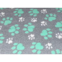 Vet/Dry Bed *Non-Backed* Paws Grey Mint