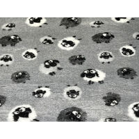 Vet/Dry Bed *Rubberback* Grey Sheep