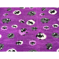 Vet/Dry Bed *Rubberback* Purple Sheep