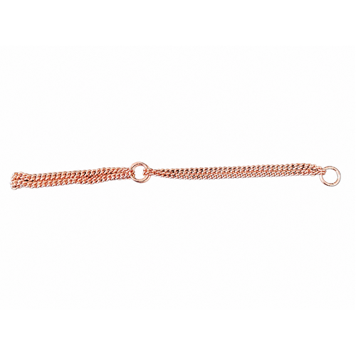 Lilcracka Curb/Jewellers Link Martingale Double Row Chain Gold 1.2mm x 15cm/10cm