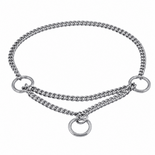 Lilcracka Curb/Jewellers Link Martingale Single Row Chain Gold 1.2mm x 15cm/10cm