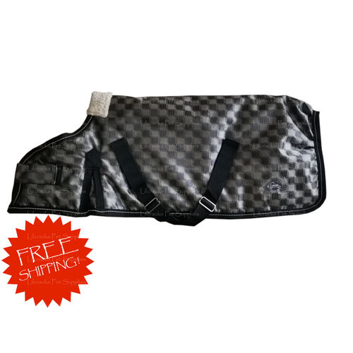 Lilcracka Touch Fastener no Neck 55cm Black/Grey Check