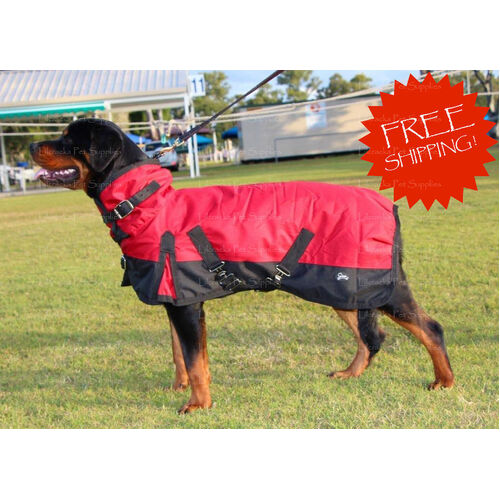 Lilcracka Dog Rain Coat 30cm Red