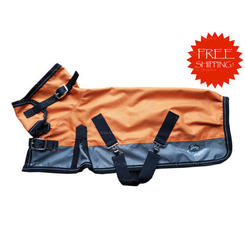 Lilcracka Dog Rain Coat 50cm Orange