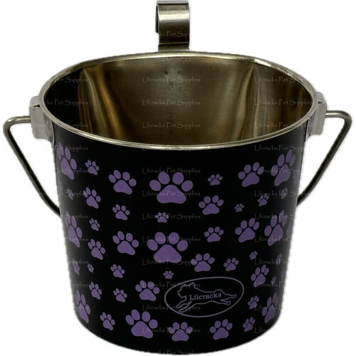 Stainless Steel Flat SIde Bucket "Single Hook Only" 1.9lt Purple