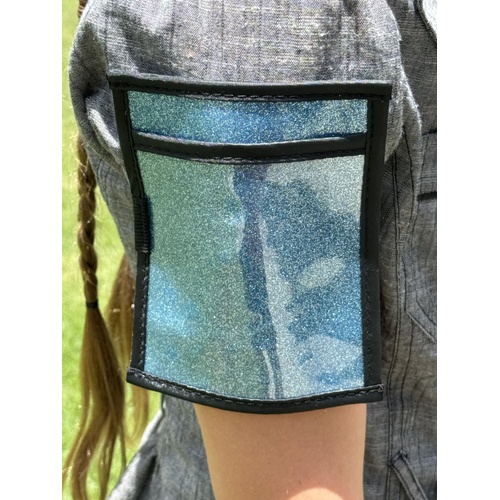Arm Band/Number Holder Blue