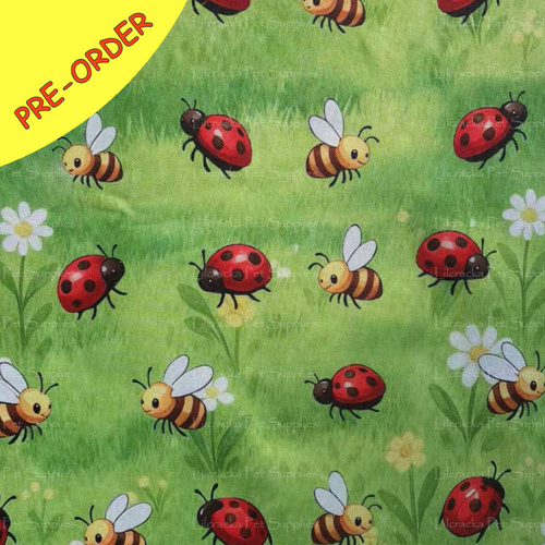 Tough Crate Mat 53inch Ladybugs & Bees