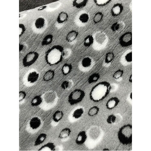 Vet/Dry Bed *Greenback* Circles Grey White ** 2m Long x 1.5m wide  **Postage Included**