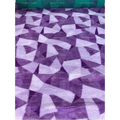 Vet/Dry Bed *Greenback* Geometric Purple *** 50cm Long x 1.5m wide *** 