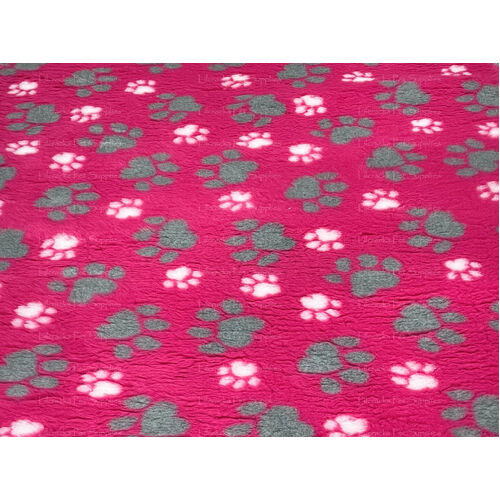 Vet/Dry Bed *Greenback* Pink Paws *** 50cm Long x 1.5m wide ***