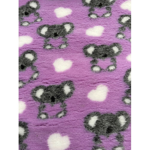 Vet/Dry Bed *Greenback* Purple Koala *** 50cm Long x 1.5m wide ***