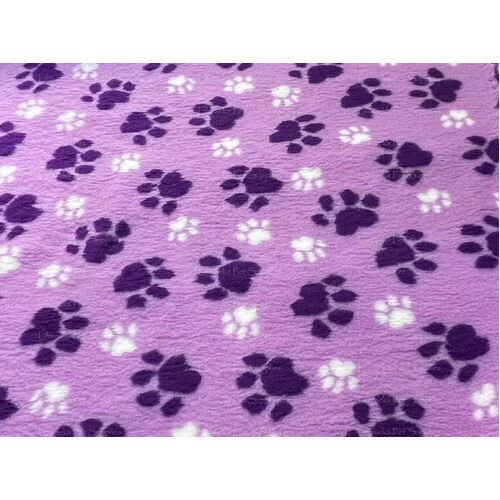 Vet/Dry Bed *Non-Backed* Purple Paws *** 50cm Long x 1.5m wide *** 