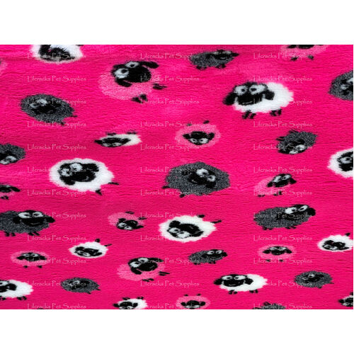 Vet/Dry Bed *Rubberback* Pink Sheep *** 50cm Long x 1.5m wide *** 