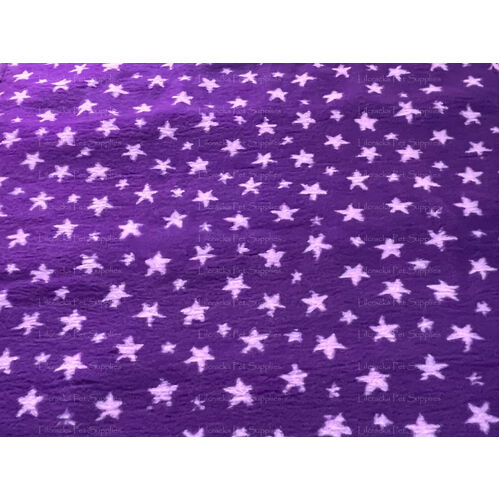 Vet/Dry Bed *Rubberback* Purple Star *** 50cm Long x 1.5m wide *** 