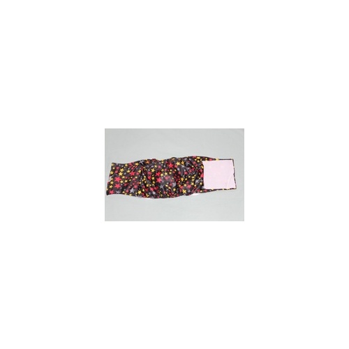 Dog/Cat Wrap/Belly Band Extra Large Black Stars